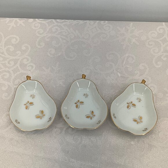 Ardalt Pear Shaped Porcelain Trinket MCM  #6318 Set/3 - Picture 1 of 5
